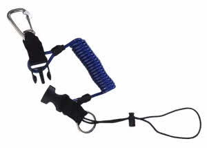 Inox Spiralkabel mit Karabiner